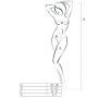 Bodystocking Negro Passion BS054 Red Floral | Lencería Sexy Passion