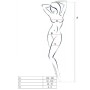 Bodystocking Negro Passion BS054 Red Floral | Lencería Sexy Passion