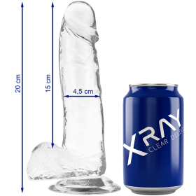 X RAY - CLEAR DILDO REALISTA TRANSPARENTE 20 CM -O- 4.5 CM sólo 44.95€