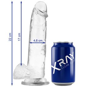 X RAY - CLEAR DILDO REALISTA TRANSPARENTE 22 CM -O- 4.6 CM sólo 46.99€