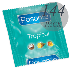 PASANTE PRESERVATIVOS SABORES TROPICAL  144 UNIDADES por sólo 22,32 €