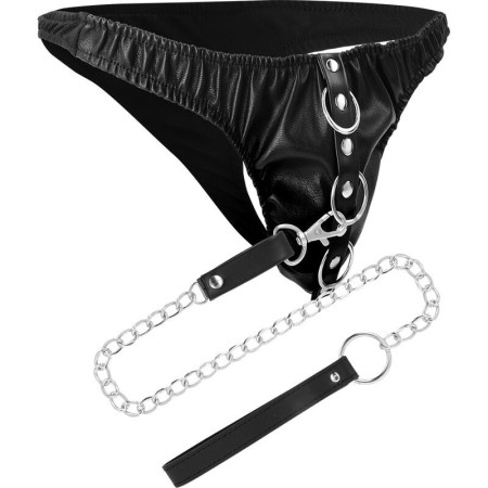 TANGA DE SUMISIÓN CON CADENA METAL por sólo 31,96 €