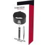 Collar BDSM Darkness Titanium | Neopreno y Cadena Negra