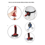 ELECTRASTIM FUSION KOMODO DILDO SILICONA por sólo 71,96 €