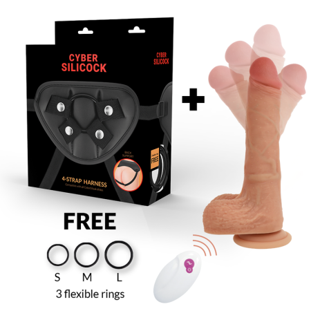 CYBER SILICOCK ARNÉS SILICONA LIQUIDA MR RICK  CONTROL REMOTO por sólo 103,56 €