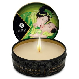 SHUNGA MINI CARESS BY CANDELIGHT VELA MASAJE TÉ VERDE 30ML por sólo 6,36 €