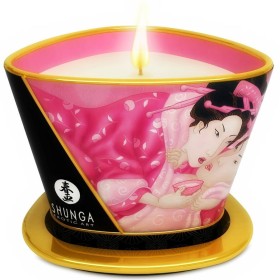 SHUNGA MINI CARESS BY CANDELIGHT VELA MASAJE ROSAS AFRODISIACAS 170ML por sólo 19,60 €