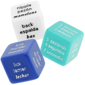 JUEGO DE DADOS ERÓTICOS ES/FR/EN por sólo 4,40 €