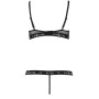 Conjunto Erótico Kyouka Passion L/XL | Sujetador Abierto Negro