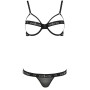 Conjunto Erótico Kyouka Passion L/XL | Sujetador Abierto Negro