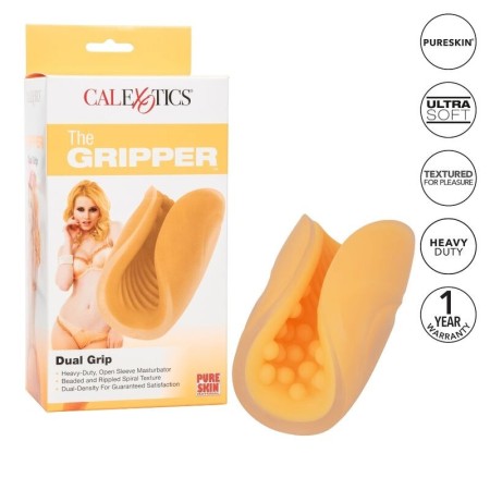 CALEX BEADED GRIP MASTURBADOR TEXTURADO NARANJA por sólo 20,79 €