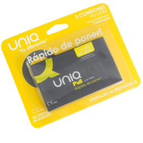 UNIQ PULL CON TIRAS PRESERVATIVO SIN LATEX 3UDS por sólo 9,52 €