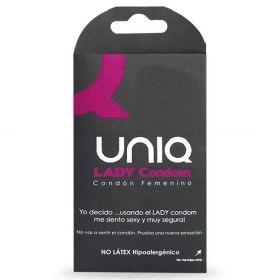 UNIQUE CONDOM FEMENINO CON LIGUERO SIN LATEX  3UDS por sólo 10,36 €