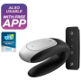 SATISFYER DOUBLE FUN PARTNER VIBRATOR - NEGRO por sólo 47,96 €