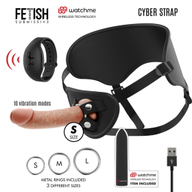 CYBER STRAP ARNES CON DILDO Y BALA CONTROL REMOTO TECNOLOGIA WATCHME S por sólo 135,96 €