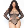 LEG AVENUE CRYSTALIZED FISHNET BODYSTOCKING 1X-2X por sólo 21,59 €