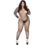LEG AVENUE BODYSTOCKING EN RED CON BRILLANTE 1X-2X por sólo 25,59 €