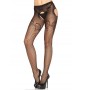LEG AVENUE PANTIE EN RED BORDADA NEGRO ELEGANTE por sólo 12,79 €