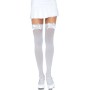 LEG AVENUE MEDIAS NYLON BLANCO Y LAZO BLANCO por sólo 7,99 €