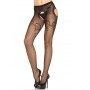 LEG AVENUE PANTIE EN RED BORDADA NEGRO ELEGANTE por sólo 12,79 €