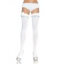 LEG AVENUE MEDIAS OPACAS BLANCO CON ACABADO EN VOLANTE Y LAZO por sólo 7,99 €