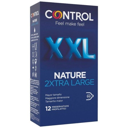 CONTROL NATURE 2XTRA LARGE PRESERVATIVOS XXL - 12 UDS por sólo 7,16 €