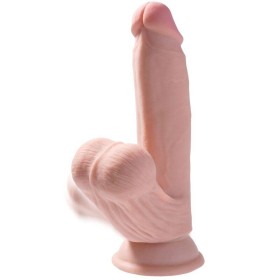 KING COCK - PLUS 3D DILDO SWINGING BALLS 15.2 CM NATURAL sólo 95.99€