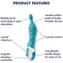 SATISFYER A-MAZING 2 Vibrador Doble Curva Punto A y G Turquesa