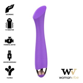 WOMANVIBE MANDY VIBRADOR RECARGABLE SILICONA PUNTO "K" por sólo 31,96 €