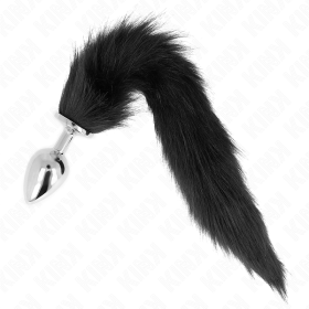 KINK - ANAL PLUG SIZE L 10 X 4 CM WITH SYNTHETIC TAIL 40 CM BLACK sólo 18.99€