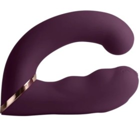ROCKS-OFF GEMINI Vibrador Dual Flexible Punto G y Clítoris 10 Funciones Morado
