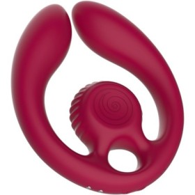 SNAIL VIBE - GIZI DÚO ESTIMULADOR DE PAREJAS CONTROL REMOTO BURDEOS
