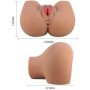 CRAZY BULL - MILA TRASERO VIBRADOR CON VAGINA Y ANO REALÍSTICO CONTROL REMOTO