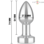 INTENSE - PLUG ANAL 10 VIBRACIONES METAL CON CONTROL REMOTO S
