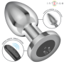 INTENSE - PLUG ANAL 10 VIBRACIONES METAL CON CONTROL REMOTO L