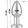 INTENSE - PLUG ANAL 10 VIBRACIONES METAL CON CONTROL REMOTO L