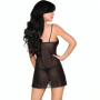 LIVCO CORSETTI FASHION - LUISE 1710 BABYDOLL + TANGA NEGRO S