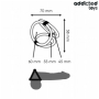 ADDICTED TOYS - ANILLO TRIPLE PARA EL PENE