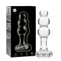 NEBULA SERIES BY IBIZA - MODELO 1 PLUG CRISTAL TRANSPARENTE 10.5 CM -O- 3 CM