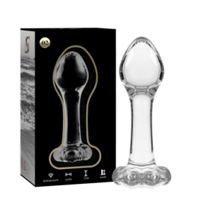 NEBULA SERIES BY IBIZA - MODELO 2 PLUG CRISTAL TRANSPARENTE 11 CM -O- 3.5 CM