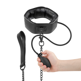 FETISH SUBMISSIVE BONDAGE - COLLAR BONDAGE INFLABLE CON TIRADOR - Universo SexShop