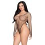 Bodysuit Red Industrial Negro Leg Avenue 89377 | Universo SexShop