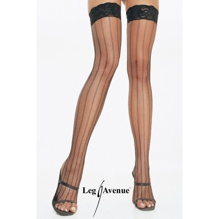 Medias de rejilla con raya diplomática